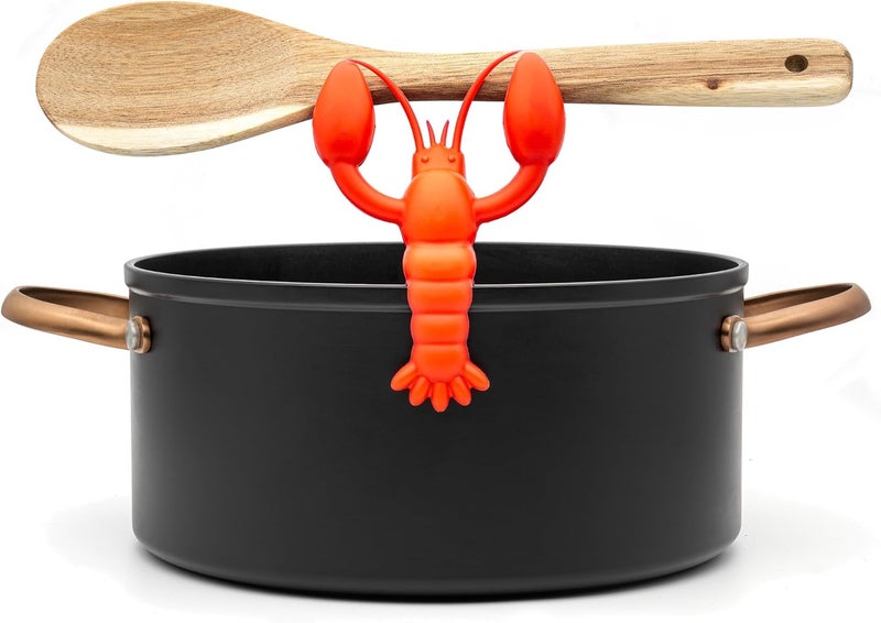 TG The Lobster Silicone Utensil Rest - Kitchen Gifts, Silicone Spoon Rest for Stove Top - Heat-Resistant, Funny Kitchen Gifts, Cooking Gifts - Non-Slip Spoon Holder Stove Organizer - Image 1